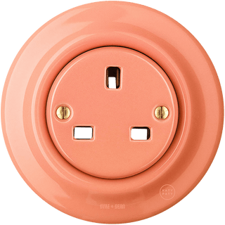 PORCELAIN WALL SOCKET SALMON UK - DYKE & DEAN