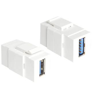 PORCELAIN WALL SOCKET WHITE PC/USB - DYKE & DEAN