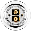 PORCELAIN WALL SPEAKER SOCKET CHROME - DYKE & DEAN