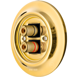 PORCELAIN WALL SPEAKER SOCKET GOLD - DYKE & DEAN