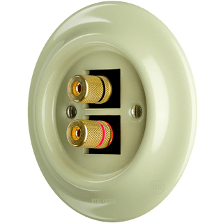 PORCELAIN WALL SPEAKER SOCKET MOSS GREEN - DYKE & DEAN