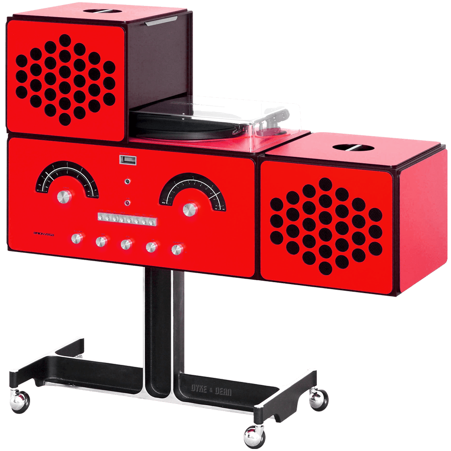 RADIOFONOGRAFO RR226 FO-ST RED - DYKE & DEAN
