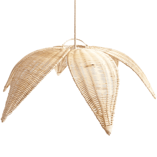 RATTAN LAMP LEAVES LARGE - DYKE & DEAN