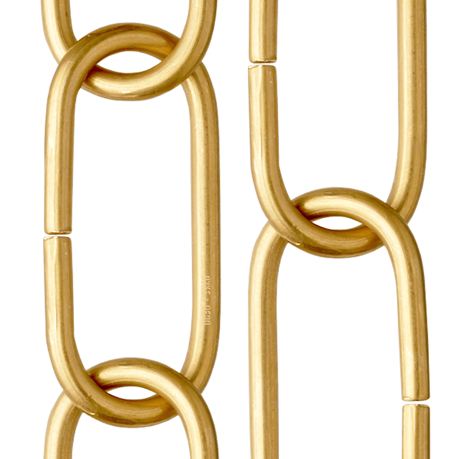 RAW BRASS CHAIN HEAVY WEIGHT - DYKE & DEAN