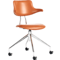 VL119 LEATHER SWIVEL CHAIR - DYKE & DEAN