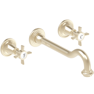 WALL MOUNTED SPOUT DROP CROSS TAPS - DYKE & DEAN