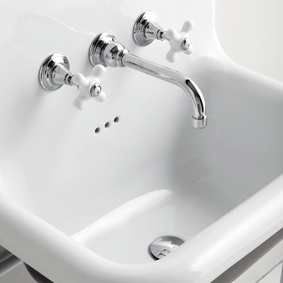 WALL MOUNTED SPOUT VICTORIAN TAPS - DYKE & DEAN