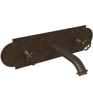 WALL PLATE WIDE SPOUT FLOWER TAPS - DYKE & DEAN