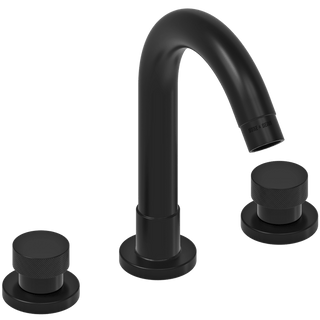 WASH BASIN SET SPOUT KNURLED TAPS BRASS - DYKE & DEAN