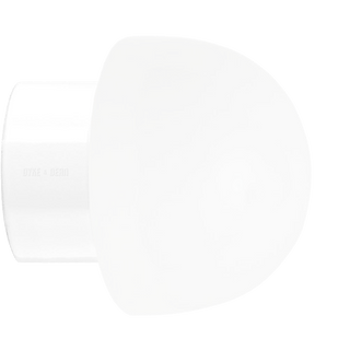 WHITE CERAMIC REARWIRED WALL LAMPS - DYKE & DEAN