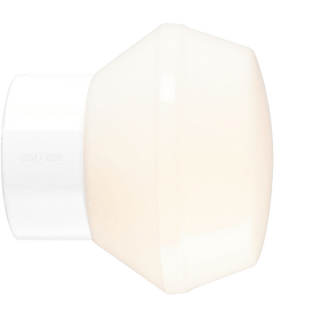 WHITE CERAMIC REARWIRED WALL LAMPS - DYKE & DEAN