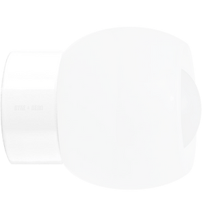 WHITE CERAMIC REARWIRED WALL LAMPS - DYKE & DEAN