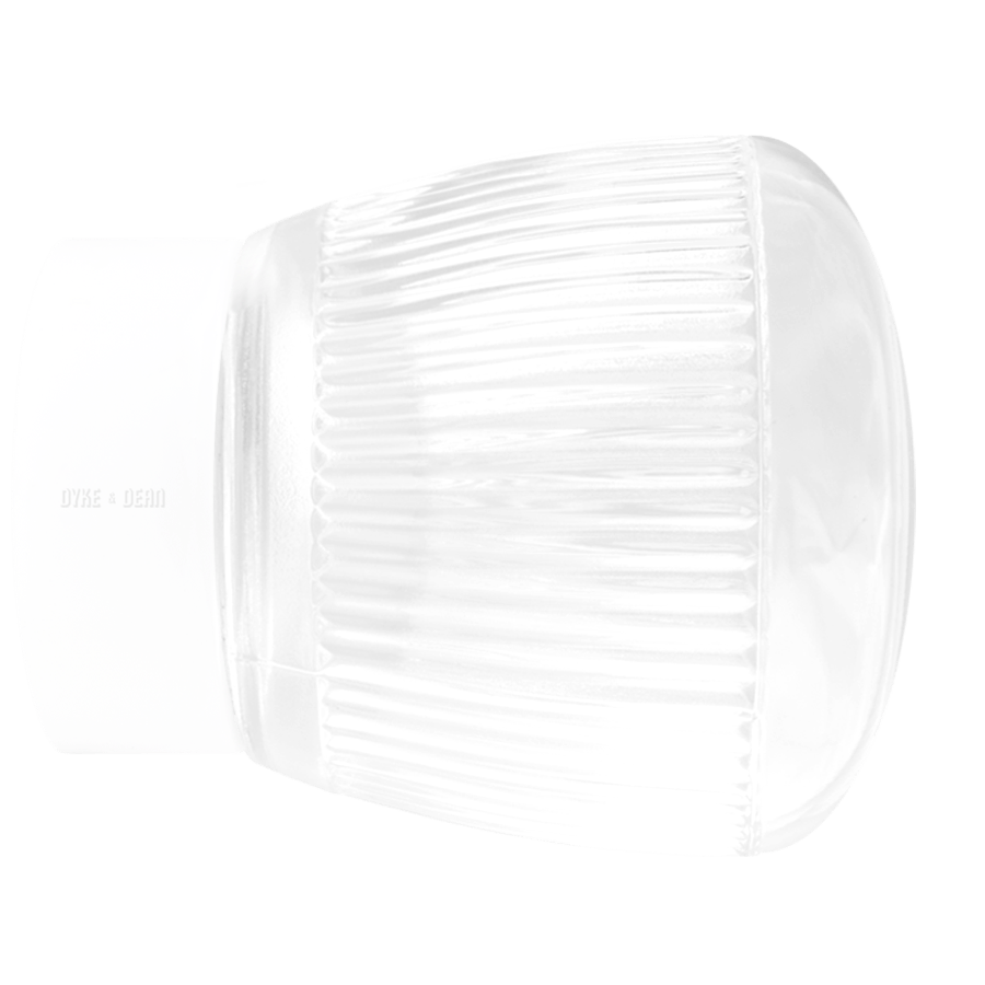 WHITE CERAMIC REARWIRED WATERPROOF LAMPS - DYKE & DEAN