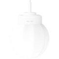 WHITE PORCELAIN CERAMIC PENDANT - DYKE & DEAN