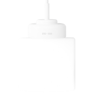 WHITE PORCELAIN CERAMIC PENDANT - DYKE & DEAN