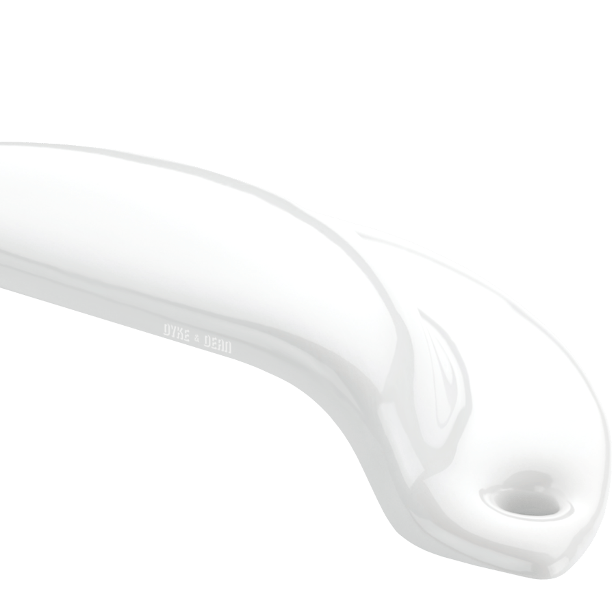 WHITE PORCELAIN DOOR PULL HANDLE - DYKE & DEAN