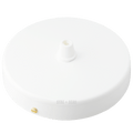 WHITE SINGLE CABLE CEILING ROSE - DYKE & DEAN
