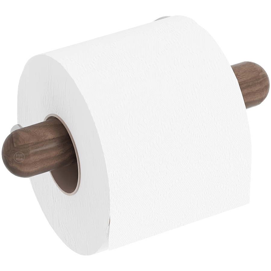 WIREWORKS YOKU TOILET ROLL HOLDER WALNUT - DYKE & DEAN