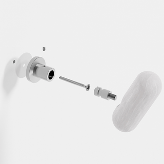 WIREWORKS YOKU WALL ROBE HOOK OYSTER GREY - DYKE & DEAN