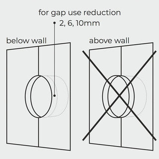 WOODEN PORCELAIN WALL LIGHT SWITCH ROBUS DOUBLE - DYKE & DEAN