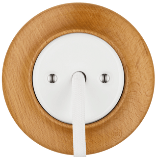 WOODEN PORCELAIN WALL SOCKET FAGUS CABLE GLAND - DYKE & DEAN