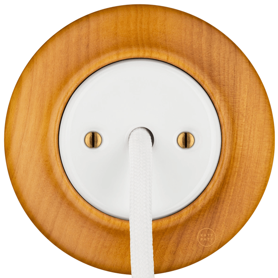 WOODEN PORCELAIN WALL SOCKET PADELUS CABLE GLAND - DYKE & DEAN