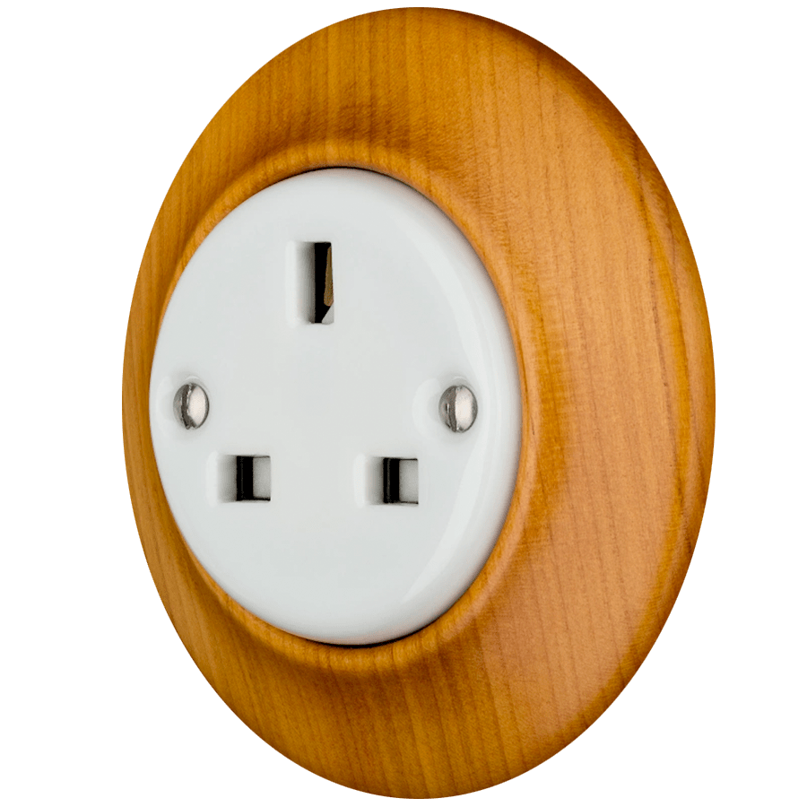 WOODEN PORCELAIN WALL SOCKET PADELUS UK - DYKE & DEAN