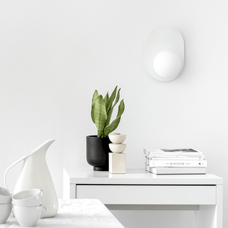 XAG GLOBE WALL LIGHT WHITE - DYKE & DEAN