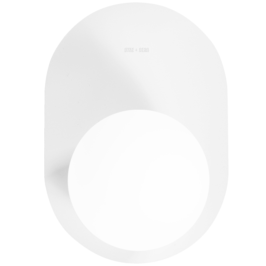 XAG GLOBE WALL LIGHT WHITE - DYKE & DEAN