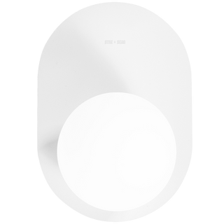 XAG GLOBE WALL LIGHT WHITE - DYKE & DEAN